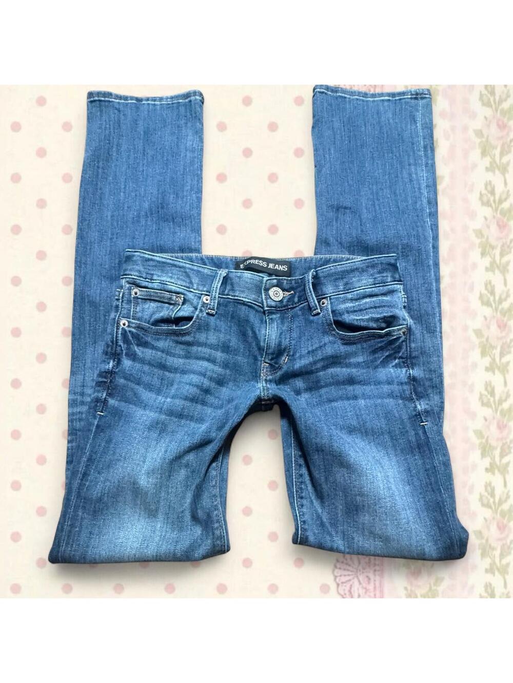 Vintage Y2K Express Barely Boot Low Rise Jeans | Size 0 - Picture 2 of 6